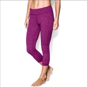 Under armor purple leggings capri small UA studio